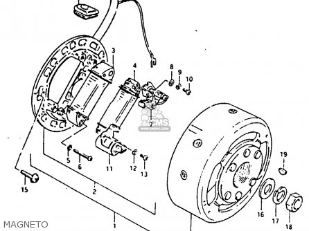 MAGNETO - TS125 1979 (N) (E08 E13 E14 E24 E30 E31)