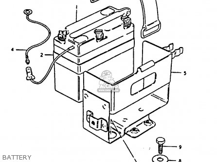 BATTERY - TS125 1979 (N) (E08 E13 E14 E24 E30 E31)