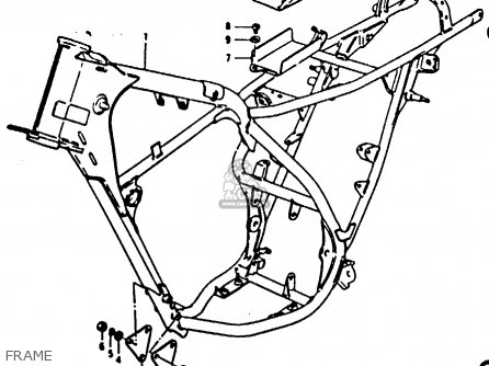 FRAME - TS125 1979 (N) (E08 E13 E14 E24 E30 E31)