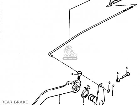 REAR BRAKE - TS125 1979 (N) (E08 E13 E14 E24 E30 E31)