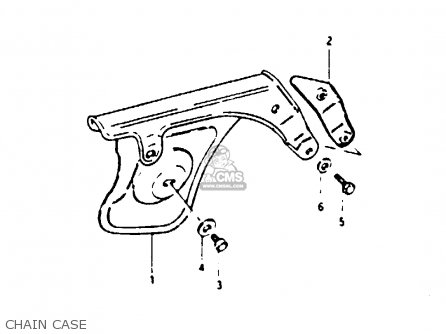 CHAIN CASE - TS125 1979 (N) (E08 E13 E14 E24 E30 E31)