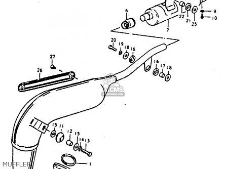 MUFFLER - TS125 1979 (N) (E08 E13 E14 E24 E30 E31)