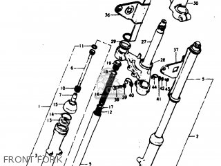 FRONT FORK - TS125 1979 (N) USA (E03)