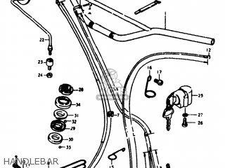 HANDLEBAR - TS125 1979 (N) USA (E03)