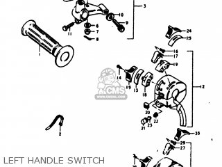 LEFT HANDLE SWITCH - TS125 1979 (N) USA (E03)