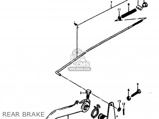 REAR BRAKE - TS125 1979 (N) USA (E03)