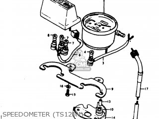 SPEEDOMETER (TS125N) - TS125 1979 (N) USA (E03)
