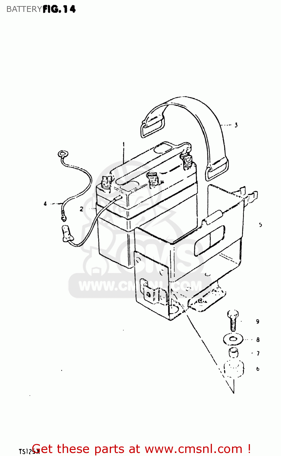 BATTERY TS125 1980 (T) USA (E03)