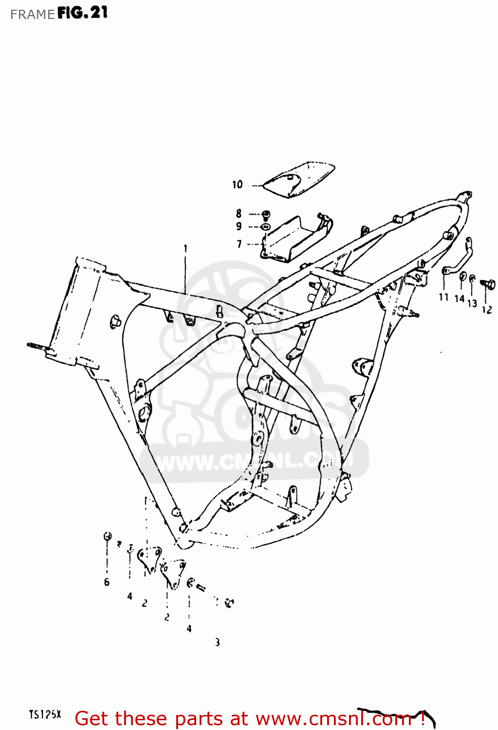 FRAME TS125 1980 (T) USA (E03)