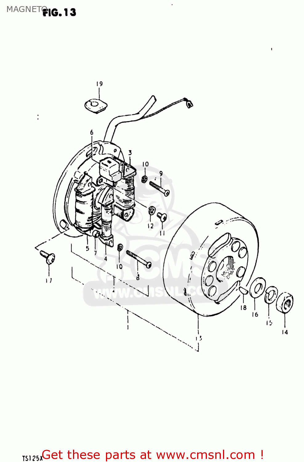 MAGNETO TS125 1980 (T) USA (E03)