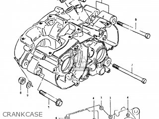 CRANKCASE - TS125 1980 (T) USA (E03)