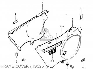 FRAME COVER (TS125T) - TS125 1980 (T) USA (E03)