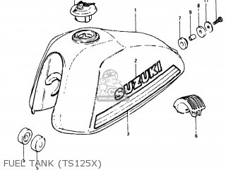 FUEL TANK (TS125X) - TS125 1980 (T) USA (E03)