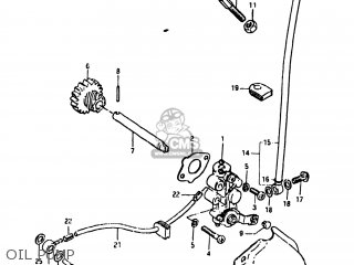 OIL PUMP - TS125 1980 (T) USA (E03)