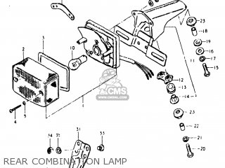 REAR COMBINATION LAMP - TS125 1980 (T) USA (E03)
