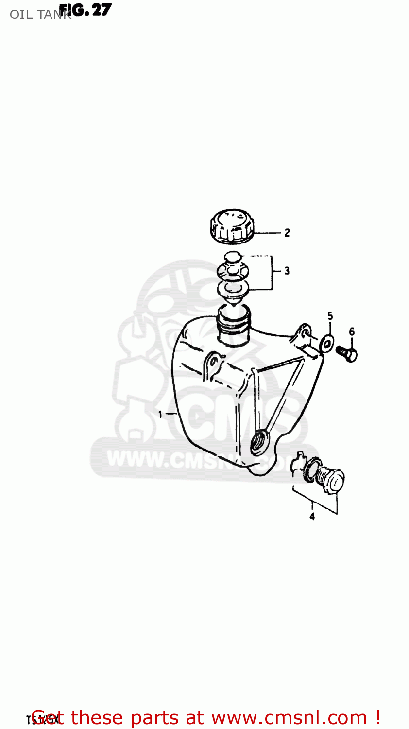 OIL TANK TS125 1981 (X) USA (E03)