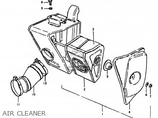 AIR CLEANER - TS125 1981 (X) USA (E03)