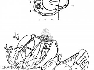 CRANKCASE COVER - TS125 1981 (X) USA (E03)