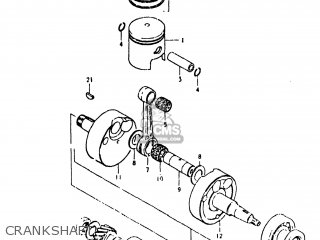 CRANKSHAFT - TS125 1981 (X) USA (E03)