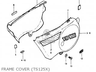 FRAME COVER (TS125X) - TS125 1981 (X) USA (E03)