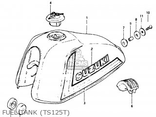 FUEL TANK (TS125T) - TS125 1981 (X) USA (E03)