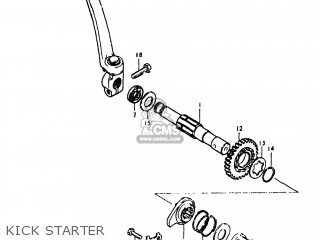 KICK STARTER - TS125 1981 (X) USA (E03)