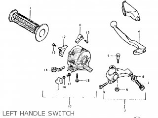 LEFT HANDLE SWITCH - TS125 1981 (X) USA (E03)