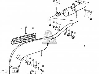 MUFFLER - TS125 1981 (X) USA (E03)