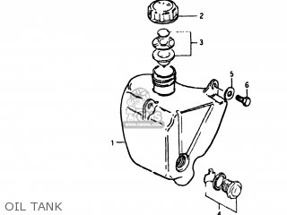 OIL TANK - TS125 1981 (X) USA (E03)