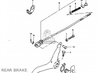 REAR BRAKE - TS125 1981 (X) USA (E03)