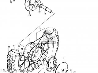 REAR WHEEL - TS125 1981 (X) USA (E03)