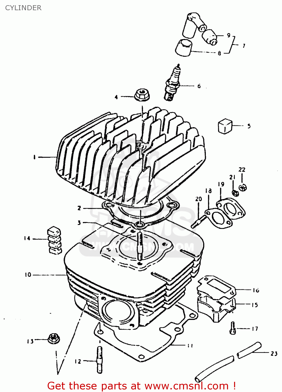 CYLINDER TS125ER 1979 (N)