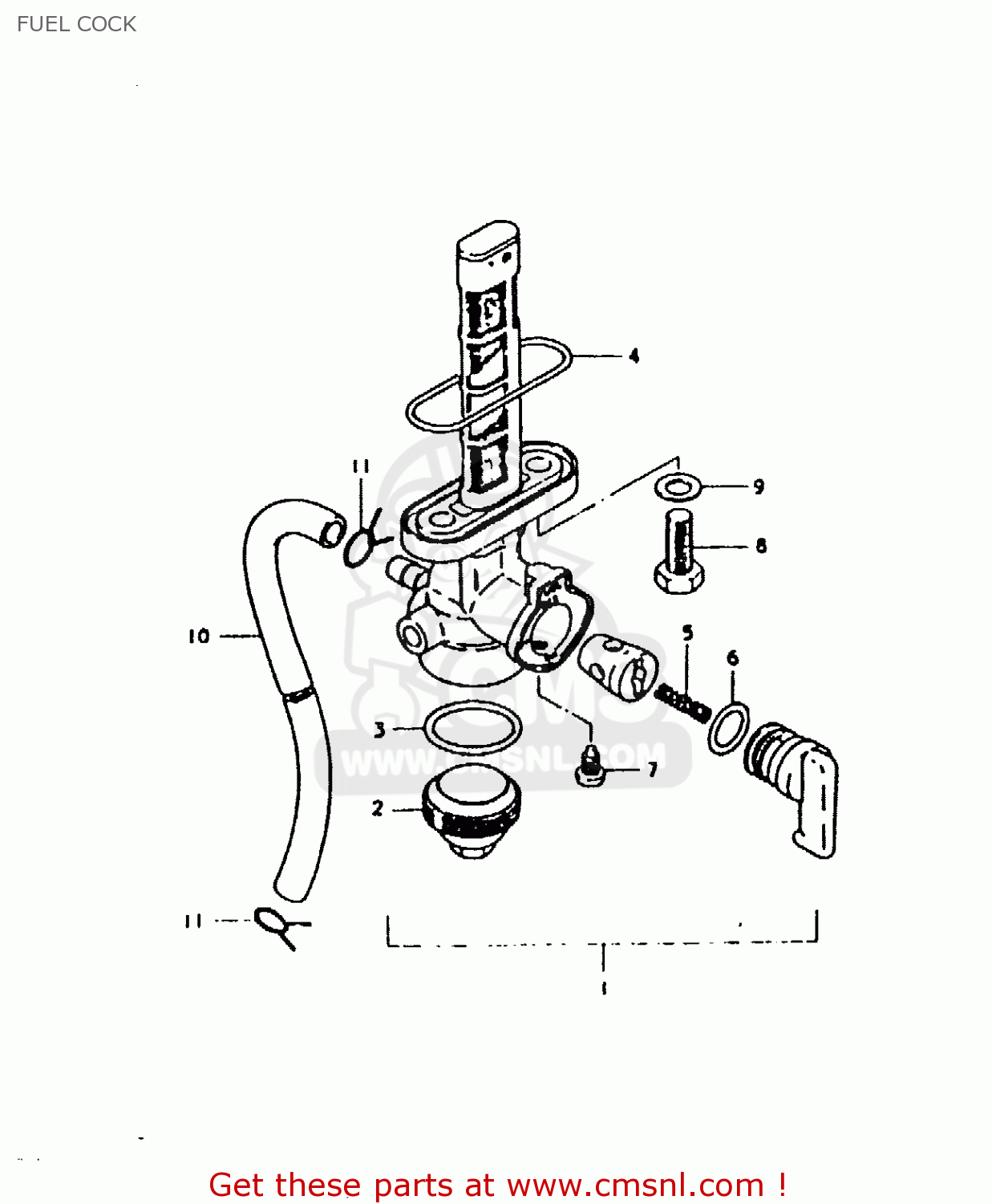 FUEL COCK TS125ER 1979 (N)