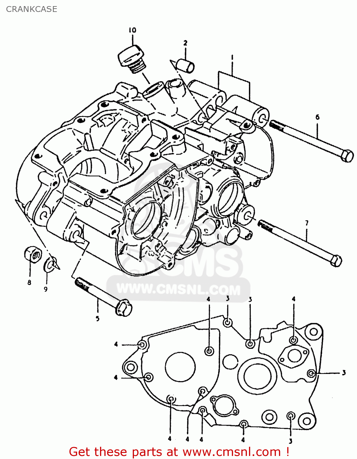 CRANKCASE TS125ER 1979 (N)