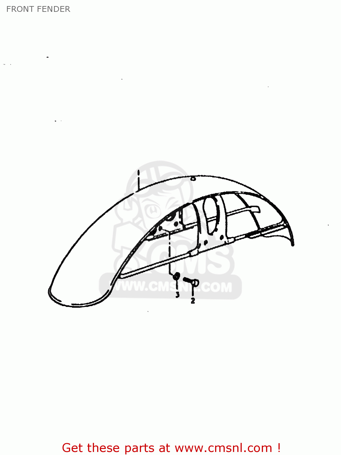 FRONT FENDER TS125ER 1979 (N)