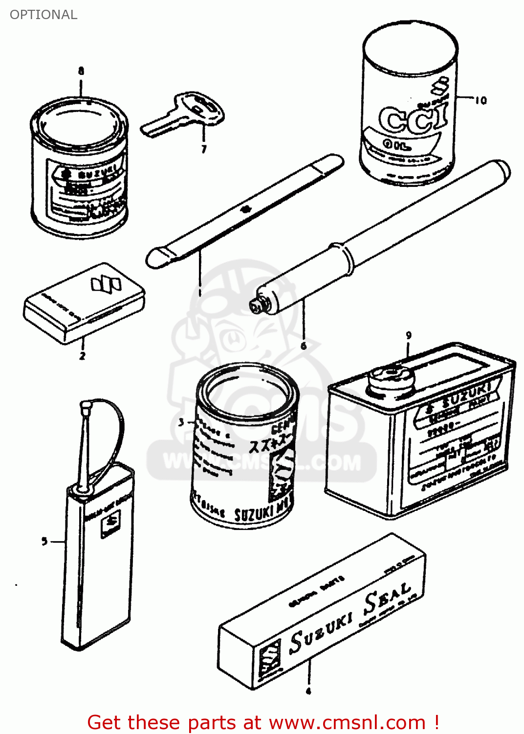 OPTIONAL TS125ER 1979 (N)