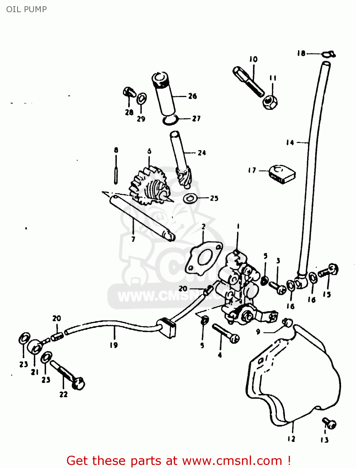 OIL PUMP TS125ER 1979 (N)