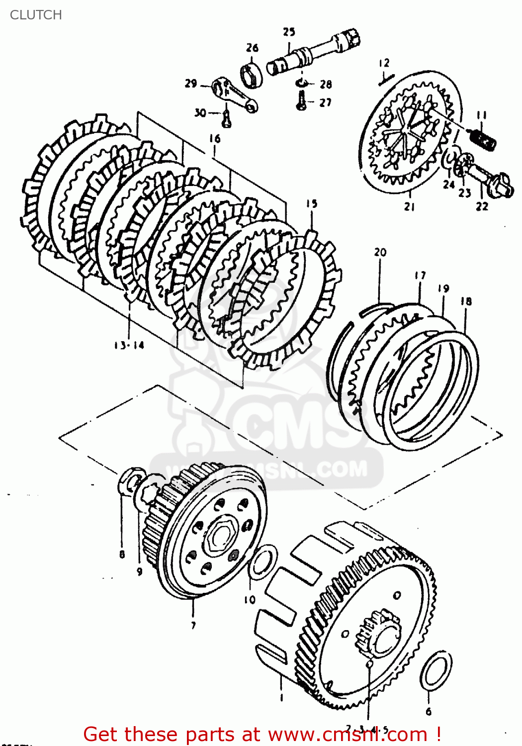 CLUTCH TS125ER 1979 (N)