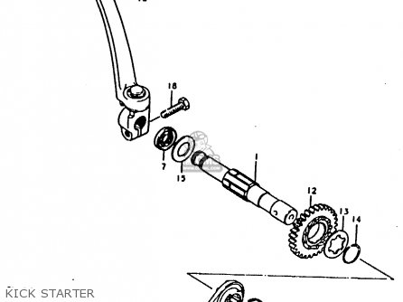 KICK STARTER - TS125ER 1979 (N)