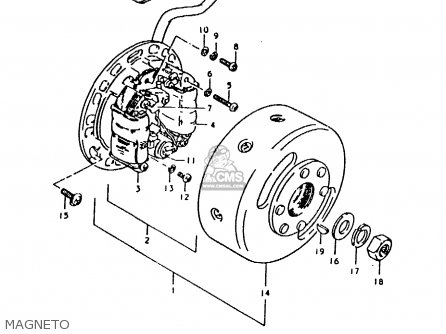 MAGNETO - TS125ER 1979 (N)