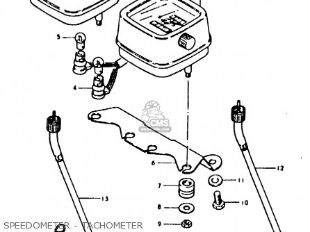 SPEEDOMETER - TACHOMETER - TS125ER 1979 (N)