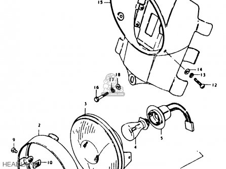 HEADLAMP - TS125ER 1979 (N)