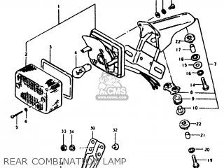 REAR COMBINATION LAMP - TS125ER 1979 (N)