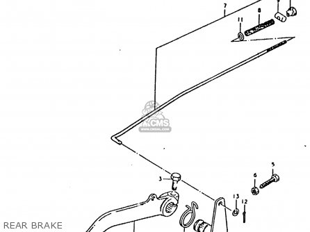 REAR BRAKE - TS125ER 1979 (N)