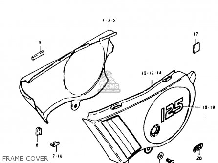 FRAME COVER - TS125ER 1979 (N)