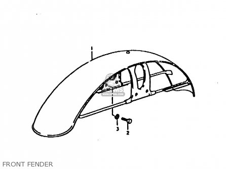 FRONT FENDER - TS125ER 1979 (N)