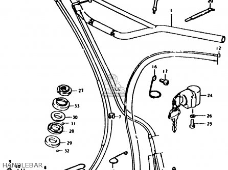 HANDLEBAR - TS125ER 1979 (N)