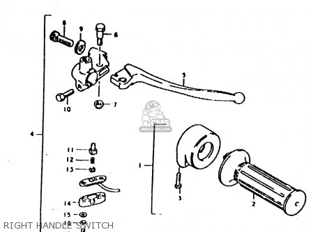 RIGHT HANDLE SWITCH - TS125ER 1979 (N)