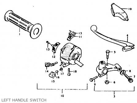 LEFT HANDLE SWITCH - TS125ER 1979 (N)