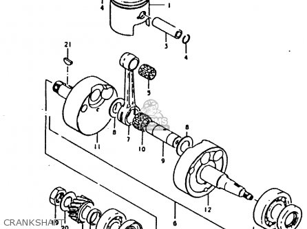 CRANKSHAFT - TS125ER 1979 (N)